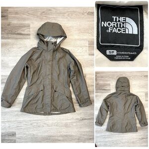 The North Face Khaki Green Parka Jacket Coat With Removable Hood